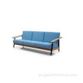 Reprodução do sofá de prancha de Hans Wegner